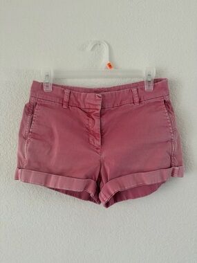 J. Crew Pink Rolled-Hem Denim Shorts